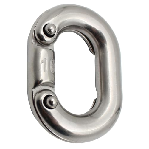 GRABLOOM 1Pc 316 Steels Ship Anchors Chain Link Connector Marine Grade Steels C Link Split Connectings Ship Anchors Chain Link Chain Link Connector Part