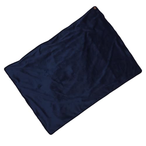 Brrnoo Manta Calentada, Manta Eléctrica Calentada Recargable Calefactora USB Calentador Control de Temperatura Ajustable para Cuello y Hombro (Azul Marino)