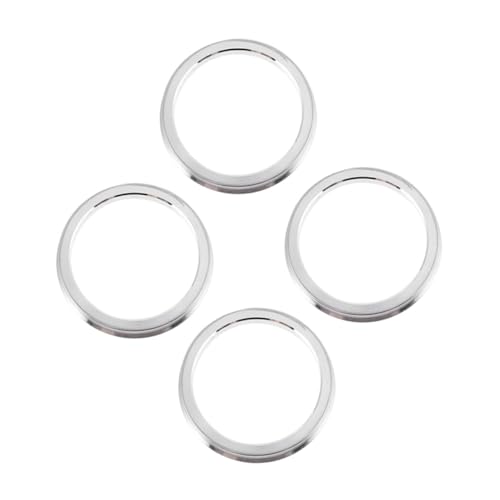 LOLIPPYY 4 Piezas Anillos Centradores de Buje Aleación de Aluminio Antióxido Resistente Altas Temperaturas para Coches Reemplazo y para Evitar Vibraciones