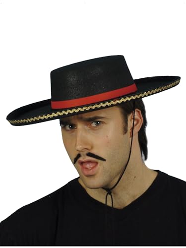 Smiffys Chapeau espagnol, avec corde Halloween