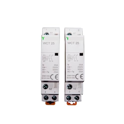 Contacteur modulaire rail Din 16A 220V 230V pour tableau électrique monophasé 2NO