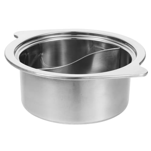 Casserole compartimentée anti-mélange pour deux bouillons - 2