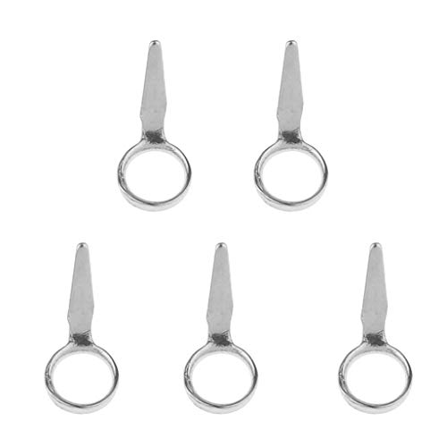 IPOTCH 5 Unids Ojos Anillo Varilla Caña Pescar Rod Guías Línea Atrapamiento de Peces Grandes - 1.8mm