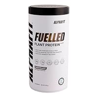 Plant Protein Powder, 24g Vegan Protein, Pea & Rice Blend with Digestive Enzymes, Dairy Free, HASTA Certified, ALPHAFIT 875g (Chocolate)