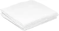 Kit com 5 Fralda Pinte e Borde 65x65cm Tecido Duplo 100% Algodão Brancas - Absorventes - Para Ombro, Trocador, Passeios e Bordados Personalizados