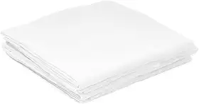Kit com 5 Fralda Pinte e Borde 65x65cm Tecido Duplo 100% Algodão Brancas - Absorventes - Para Ombro, Trocador, Passeios e Bordados Personalizados
