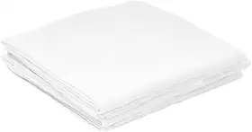 Kit com 5 Fralda Pinte e Borde 65x65cm Tecido Duplo 100% Algodão Brancas - Absorventes - Para Ombro, Trocador, Passeios e Bordados Personalizados