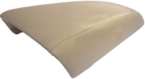 Fits 2011-2017 Ford Edge Real Beige Leather Center Console Lid Armrest Cover Cover (Skin Only)