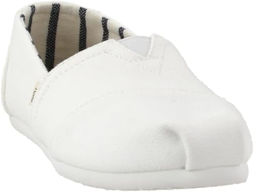 TOMS Women's White Canvas Alpr ESP (Size: 6.5) | Image 1
