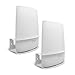 ALLICAVER Compatible Wall Mount Netgear Orbi, Sturdy Metal Made Mount Stand Holder Compatible Orbi WiFi Router RBR20, RBS20, RBK20, RBK23 Tri Band Home WiFi Router. (Mini orbi - 2pcs)