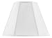 Cal Lighting SH-8106/14-WH Vertical Piped Basic Empire Shade with 14-Inch Bottom, White