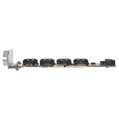 Image of SilverStone Technology ECS06 6 Port SATA Gen3 (6Gbps) Non-RAID PCI Express Gen3 x2 Card, TAA Compliant