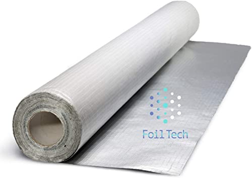 Barrière de vapeur et membrane respirante imperméable , d'isolation thermique (1,2 m x 10 m) – pour murs, toits, sols, greniers | 100 % étanche – Empêche la moisissure et l'humidité pour la maison