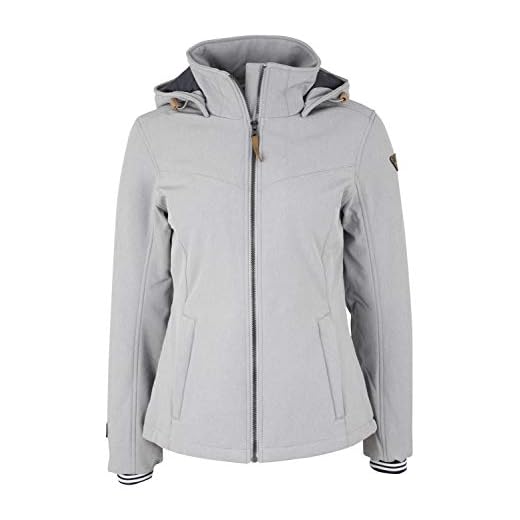 ICEPEAK Mujer Taya Softshell Chaqueta, Mujer, 254845685I, Gris Claro, 36