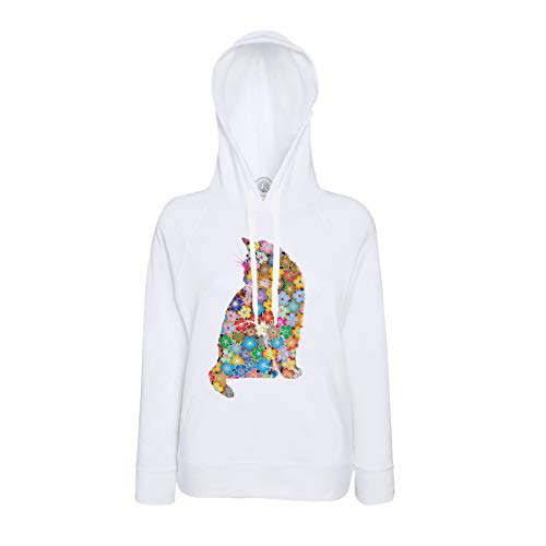 Sweat à capuche chat de fleurs parfait pour vos moments de détente stylés