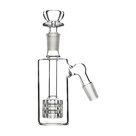 The7boX Ash Catcher for Bong Glass Bubbler for Smoking with 14mm Bowls Transparent Honey Comb Filter Hookah Bongs Accessorie Cover