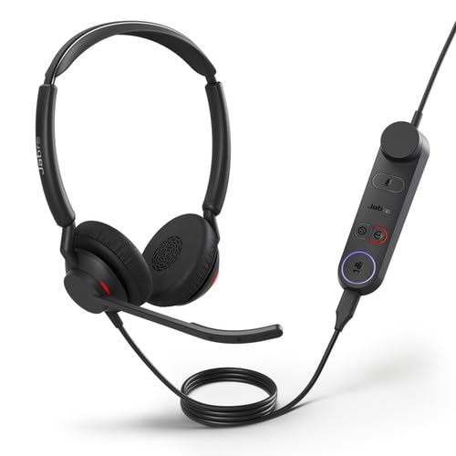 Jabra Engage 50 II Wired On-Ear Stereo Headset, Black, USB-C/A, Dual MEMS Microphone, 3-Year Warranty