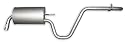 VEGAZ KS-199 Endschalldämpfer Hinten Kompatibel mit HYUNDAI i30 CW FD 287001H170 287001H370 VEGAZ KS-199 Endschalldämpfer Hinten Kompatibel mit HYUNDAI i30 CW FD 287001H170 287001H370