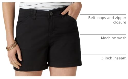 Lee Women's Legendary 5" Chino Short, Black, 8 - image 4
