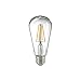 Produktbild LED Filament Edisonlampe ST64, 230V, Ø 6.4cm / L 14.3cm, E27, 7W 2700K 806lm 300°, dimmbar, Klar