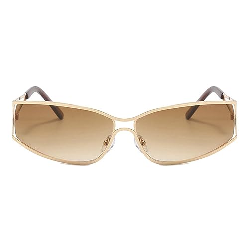 willochra Rimless Y2k Sunglasses For Women Men Rectangle Vintage glasses Fashion Metal Sunglass Frameless Retro Eyewear2