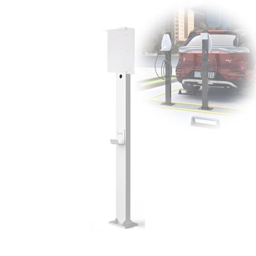 Support de charge EV extérieur noir pour station de recharge et connecteur mural de véhicule