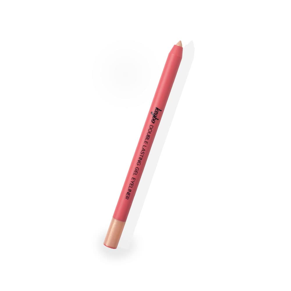 keybo Double Lasting Gel Eyeliner Crème Pencil Waterproof Eyeshadow Stick, 8 Beautiful One Touch Cat Eye Color with Glitter Colorful Gel Eye Liner (01. Moon Aurora)
