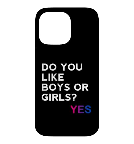Do You Like Boys or Girls Yes Bisexual Gay Pride Month LGBT �X�}�z�P�[�X iPhone 14 Pro Max �p