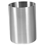 Gatuida Becher aus Edelstahl Bier rostfrei glänzend Silber christmas cups weinachtsbecher trinklernbecher getränkebecher Zahnputzbecher trinkglas frühstücksglas travel mug Silver