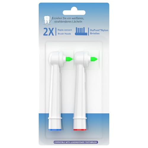 lrgnixs Set di 2 spazzole interdentali di ricambio per spazzolini interdentali – compatibili con spazzolini elettrici Braun