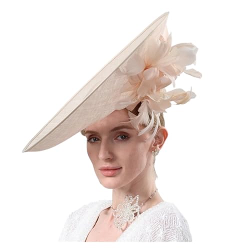 Chapeau de mariage léger qui tient toute la journée avec fleurs en tulle