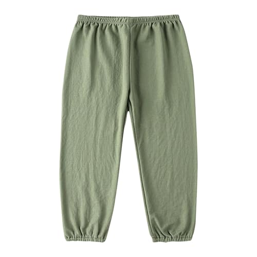 Kids Girls Baggy Thin Sweatpants Solid Color Elastic Waist Athletic Casual Trousers Toddler Breathable Comfy Pants