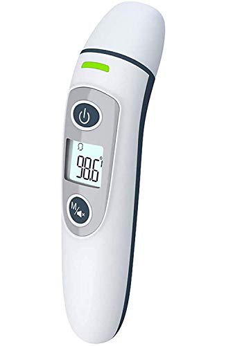 Ear Forehead Thermometer Digital Infrared Temporal Thermometer with Fever Alarm and Memory Function