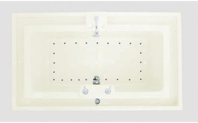 Barbados 46 x 78 x 23" Endless Flow Air Jetted Bathtub Color/Trim / Tile Flange / Pump: Bone / Polished Brass / Yes / Left