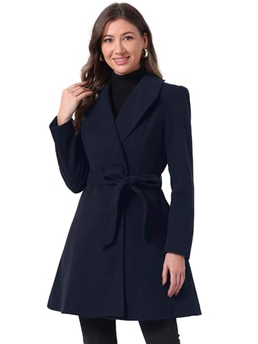 Amazon.com: Allegra K Winter Pea Coats for Women Shawl Lapel