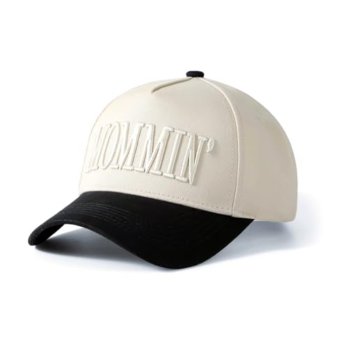 Image of Mommin' Vintage Trucker Hat Embroidered Baseball Cap for Women Great Gift for Mom & Women
