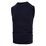 NP Bullles sans Manches en Manches Hommes Pull Sauvage Collier de Pull décontracté