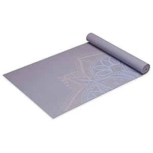 Gaiam Yoga Mat – Premium 5mm Print Thick Non Slip Exercise & Fitness Mat for All Types of Yoga, Pilates & Floor Workouts (68″ x 24″ x 5mm)