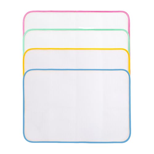 TRKETK 4 Pièces Filet de Repassage, Chiffon Protecteur pour Repasser Tissu en Maille de Protection Repassage Tampon Tapis de Repassage Résistant à la...