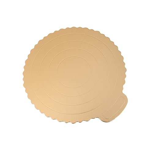 OFFSCH 20pcs Golden Round Cake Base Cake Display Board for Birthday Wedding Party Supplies for Desserts and Appetizers