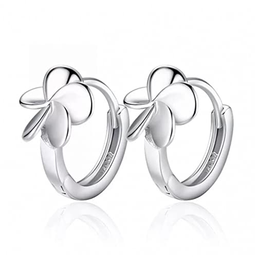 Boucles d'oreilles piercing fleur en argent pour femme