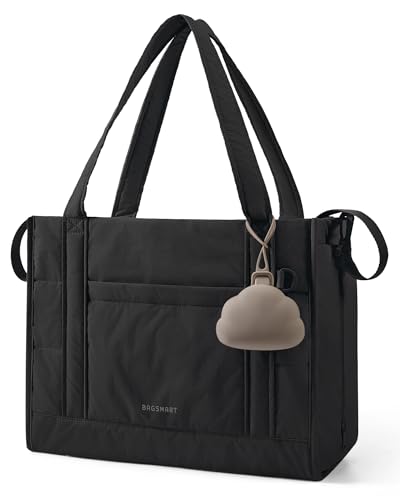 Image of BAGSMART Diaper Bag Tote Puffer, Hospital Bag for Labor Delivery with Pacifier Case, Lightweight Baby Bag for Travel, Work | Multifunctional, Insulated Pockets, Water Resistance