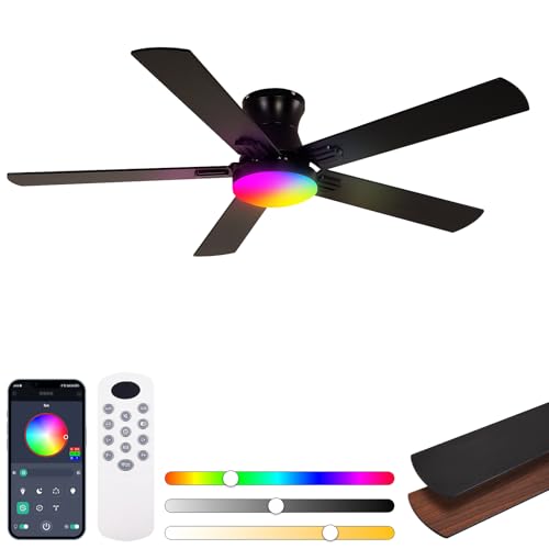 52-Inch Smart Ceiling Fan with Lights and Remote