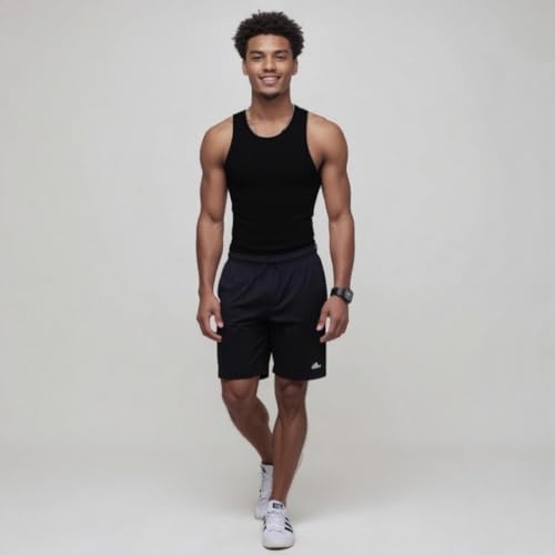 Mody Men's Undershirt Ribbed Tank Top, Crew Neck Cotton Mens Tank Tops, White Cotton Undershirt, Tagless Muscle Shirt 6 Pack4