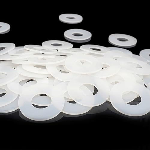 20 juntas planas de silicona blanca con espesor de 2mm anti deformación 5