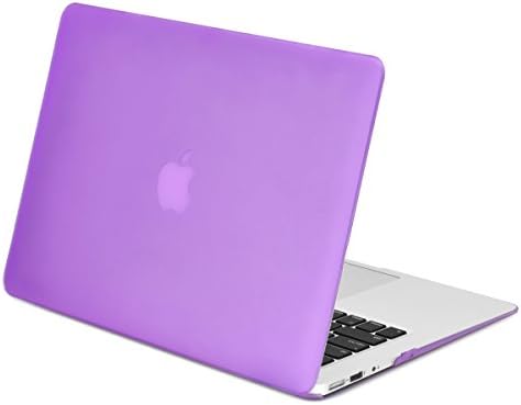 TOP CASE - Classic Series Rubberized Hard Case Compatible Older Generation MacBook Air 13" (A1369 and A1466) (Release 2010-2017) -Purple