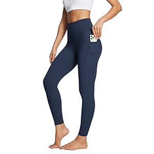 BALEAF Sports Leggings Women’s 7/8 Yoga Trousers High Waist Sports Trousers Soft Breathable with Deep Pockets