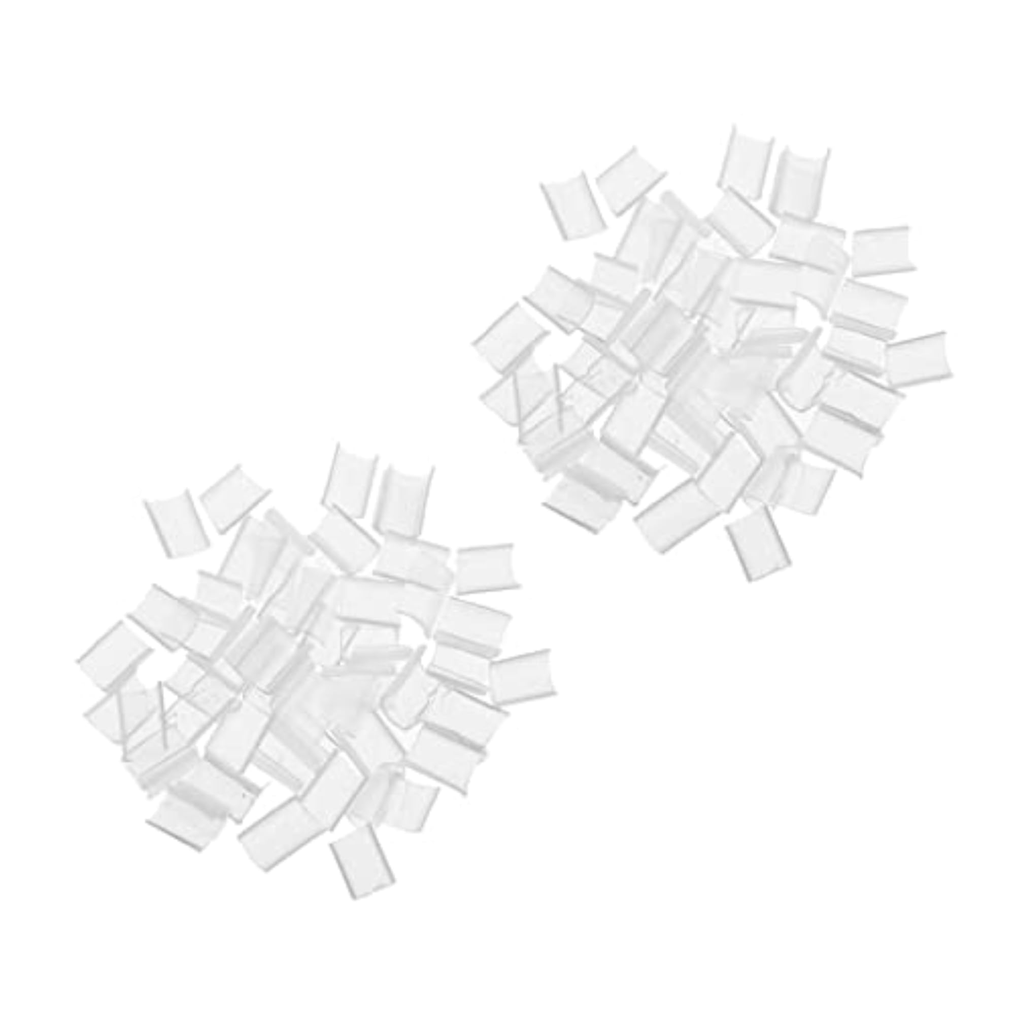 100Pcs Keratin Nail Glue for U Tip Hair Extensions, White