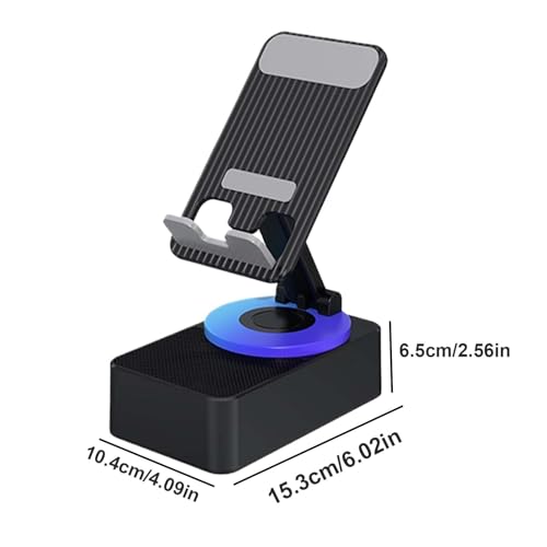 Soporte de altavoz para teléfono celular con base ajustable y estructura de ABS 5