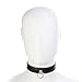 Hanyi Dame Punk Leder SM Halsband mit O-ring Einstellbar Halskette Sklave Sex Spielzeug (Schwarz)